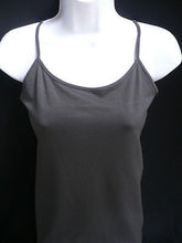New Women Charcoal Basic Tank Top Sexy Camisole Spaghetti Straps Plus Size Medium Large - alwaystyle4you - 2